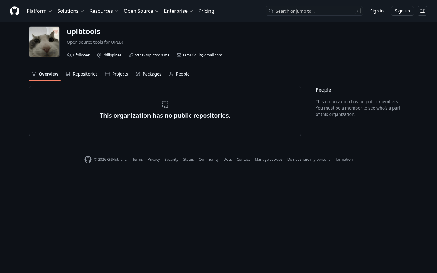 uplbtools GitHub Organization